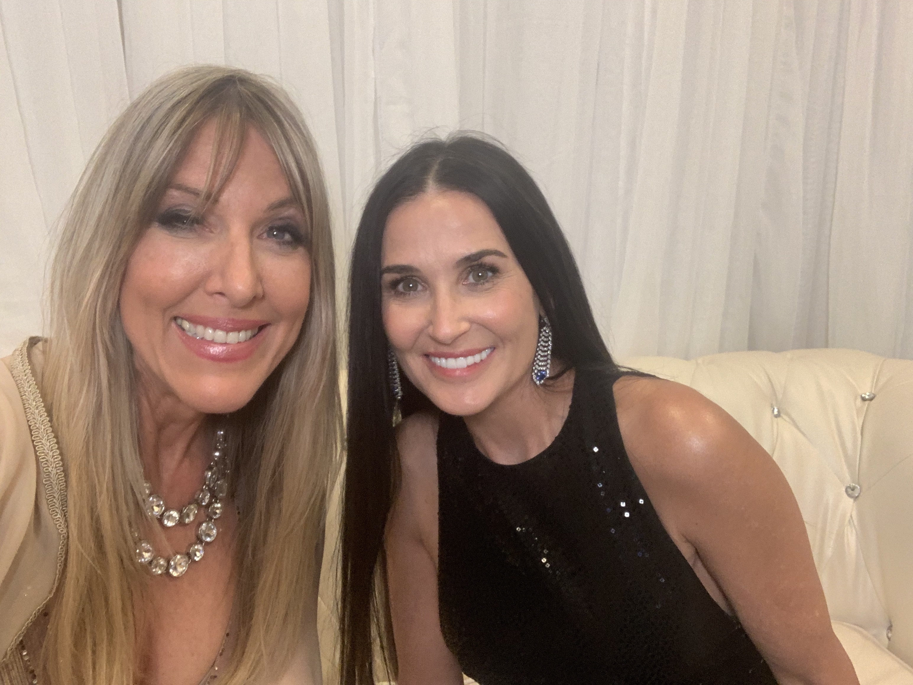 Lynn Rose pictured with Demi Moore